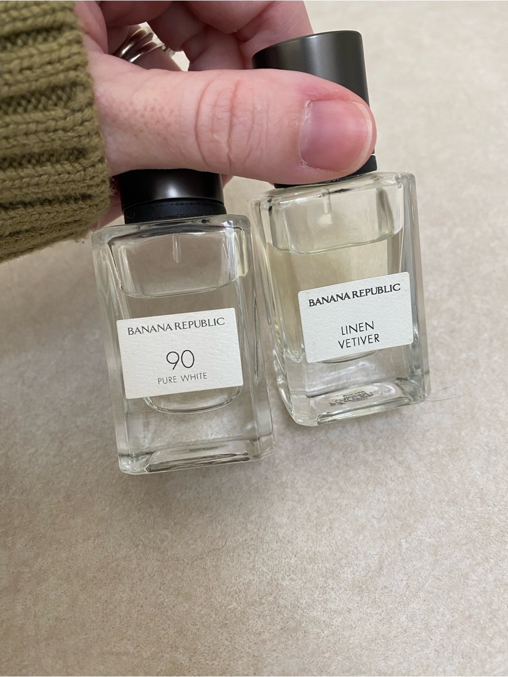 Banana Republic Linen Vetiver and 90 Pure White Fragrance
